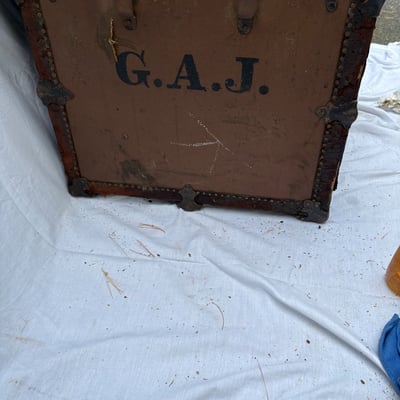 Antique Alexander MacDonald Steamer Trunk  - Image 7 of 10