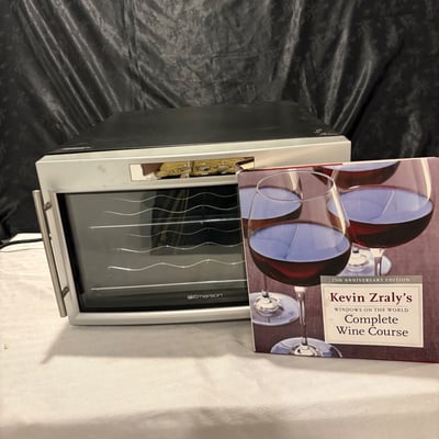 Emerson 8 Bottle Wine Fridge + Complete Wine Guide Book - Image 1 of 4