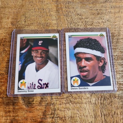 Sosa / Sanders Rookie Cards - Image 1 of 2