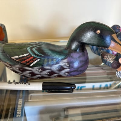Hand-painted wooden ducks  - Image 2 of 21