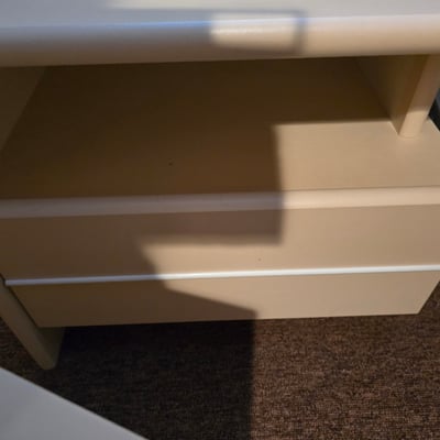 Pair of beige two-drawer nightstands - Image 11 of 13