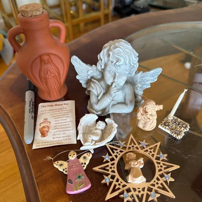 Mikasa Crystal Angel, Royal Doulton figurine, more  - Image 12 of 15