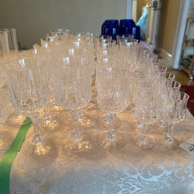 Crystal Cristal D’Arques stemware  - Image 1 of 7