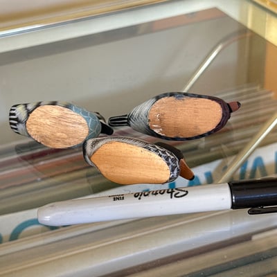 Hand-painted wooden ducks  - Image 17 of 21