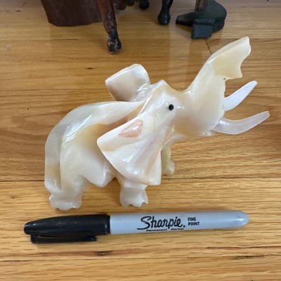 Leather Horse Figurine, Signed Carved Wood Eagle, More  - Image 12 of 12