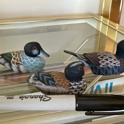 Hand-painted wooden ducks  - Image 12 of 21