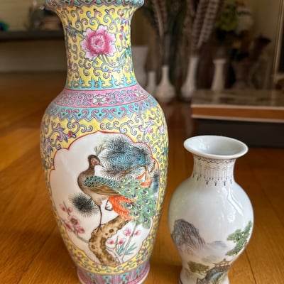 Asian Cerramic vases, Lidded Jar  - Image 11 of 19