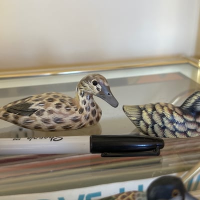 Hand-painted wooden ducks  - Image 16 of 21