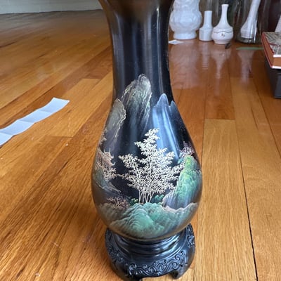 Asian Cerramic vases, Lidded Jar  - Image 17 of 19