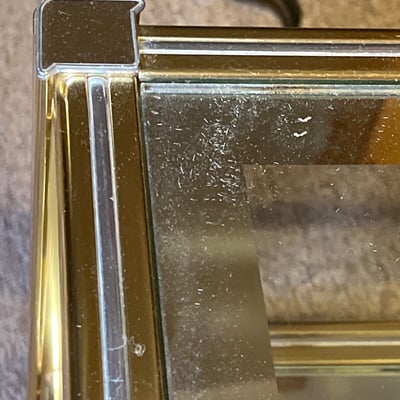 Brass and glass two-tier coffee table - Image 2 of 4