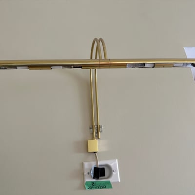 Gold Arc Art Lighting Fixture - Image 4 of 6
