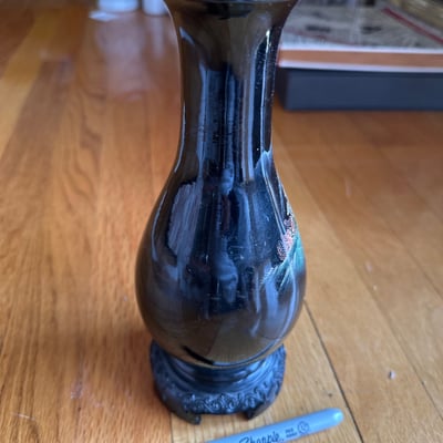 Asian Cerramic vases, Lidded Jar  - Image 18 of 19