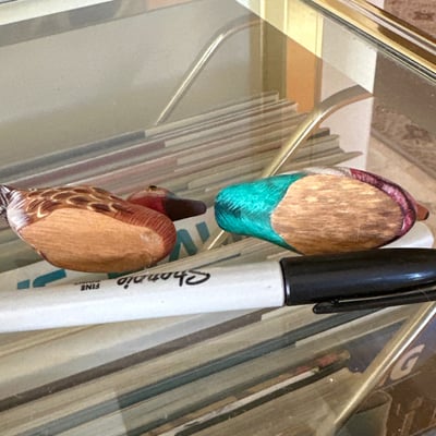 Hand-painted wooden ducks  - Image 18 of 21