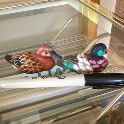 Hand-painted wooden ducks  - Image 13 of 21