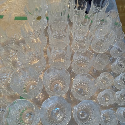 Crystal Cristal D’Arques stemware  - Image 7 of 7