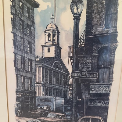 Set of Robert Kennedy Boston cityscape art prints - Image 11 of 12