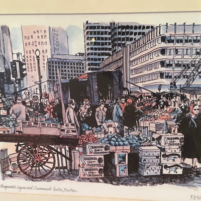 Set of Robert Kennedy Boston cityscape art prints - Image 8 of 12