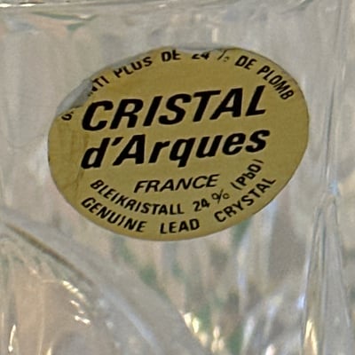 Crystal Cristal D’Arques stemware  - Image 3 of 7