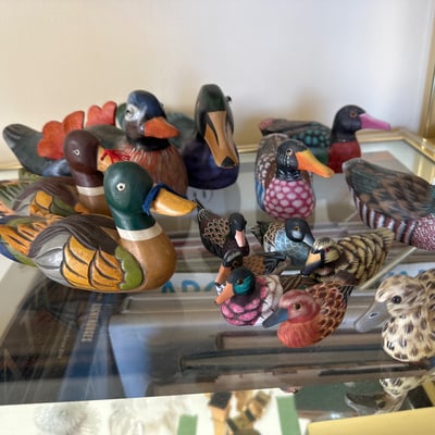 Hand-painted wooden ducks  - Image 6 of 21