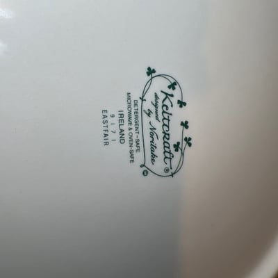 Noritake Ceramic dinnerware set with blue floral borders and more dishes - Image 5 of 9