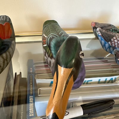 Hand-painted wooden ducks  - Image 8 of 21