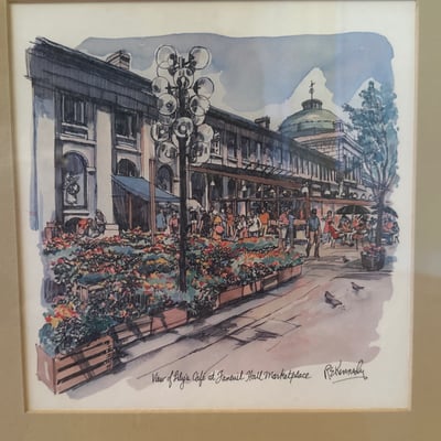 Set of Robert Kennedy Boston cityscape art prints - Image 3 of 12