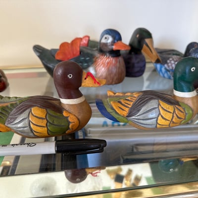 Hand-painted wooden ducks  - Image 14 of 21