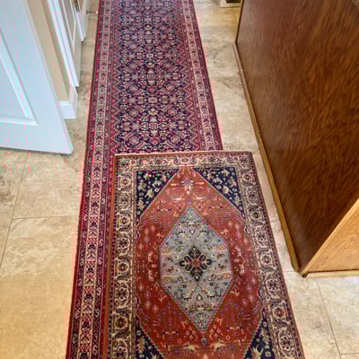 Oriental-style hallway rugs - Image 1 of 8
