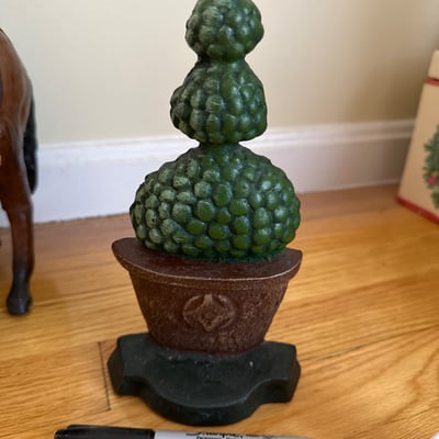 Leather Horse Figurine, Signed Carved Wood Eagle, More  - Image 11 of 12