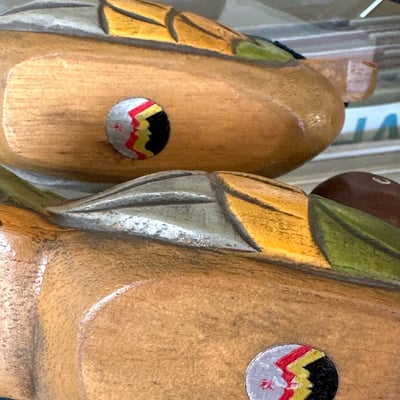 Hand-painted wooden ducks  - Image 7 of 21