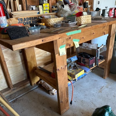 Wooden workbench  - Image 3 of 6