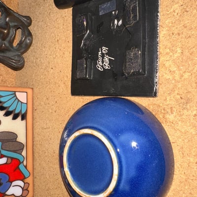 Assorted decorative tiles, ceramic bowl, mask - Image 6 of 7
