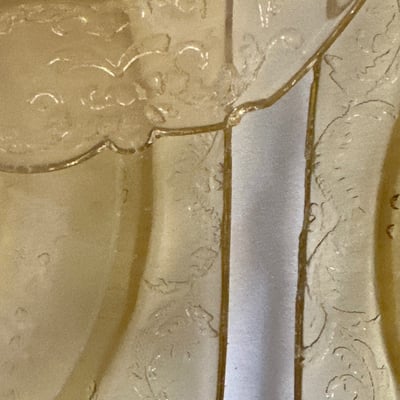 Cobalt blue glassware and amber pressed-glass plates - Image 6 of 9