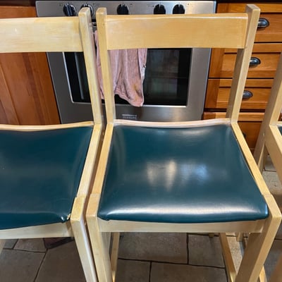 Light Ash Counter height chairs - Image 2 of 4