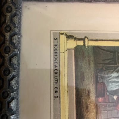 Set of framed art prints including Order United American Mechanics and city street scene - Image 6 of 9