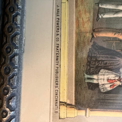 Set of framed art prints including Order United American Mechanics and city street scene - Image 7 of 9