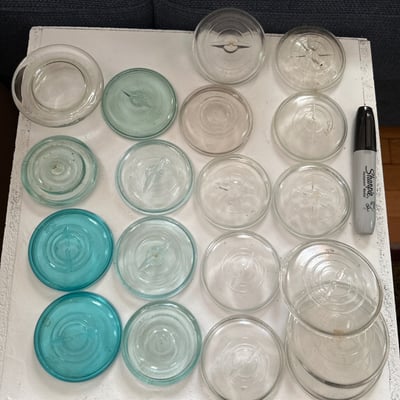 Vintage glass jars, bottles, and canning hardware - Image 9 of 10