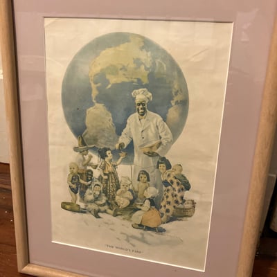 Vintage advertising art prints (Cream of Wheat and The World's Fare) - Image 4 of 10