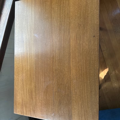 Vintage wooden table with two-tier design - Image 5 of 9