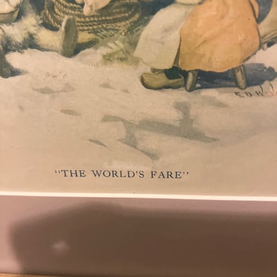 Vintage advertising art prints (Cream of Wheat and The World's Fare) - Image 5 of 10