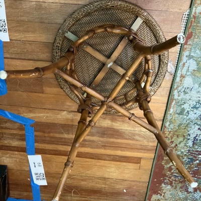 Round Woven Rattan Table - Image 3 of 8