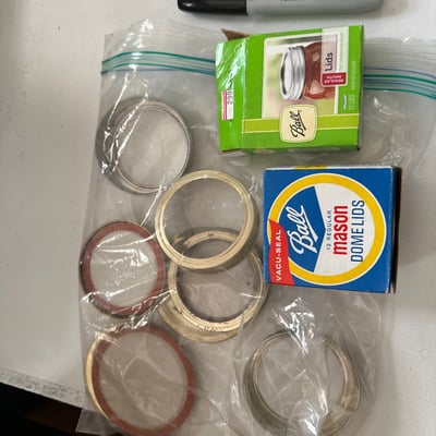 Vintage glass jars, bottles, and canning hardware - Image 10 of 10