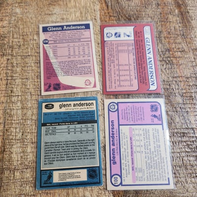Glenn Anderson Rookie Card + 3 Cards - Image 3 of 4