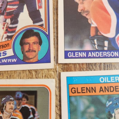 Glenn Anderson Rookie Card + 3 Cards - Image 2 of 4