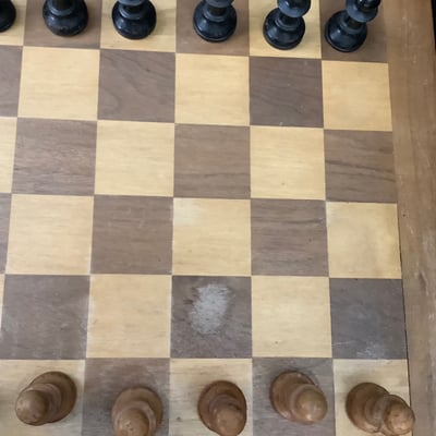 Handmade Go Game Table & Wooden Chess Set  - Image 6 of 9