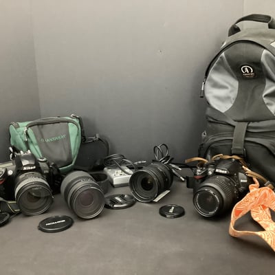 Nikon D3000, D70S Cameras & Accessories - Image 1 of 22