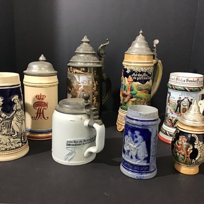 Vintage Beer Steins - Image 1 of 16