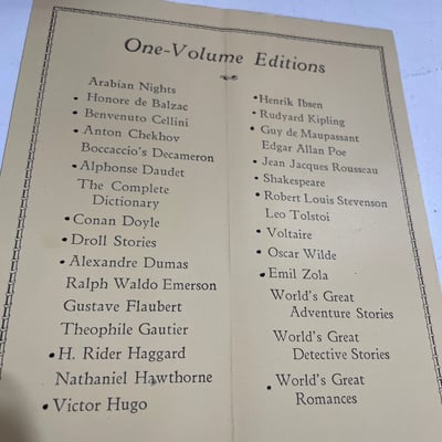 Famous One-Volume Editions, 1920s - Image 22 of 22