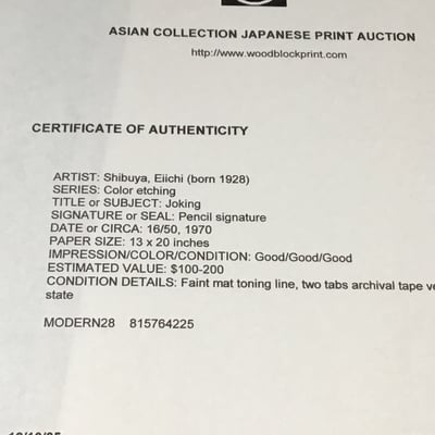 Shibuya Colored Etching - Image 8 of 8