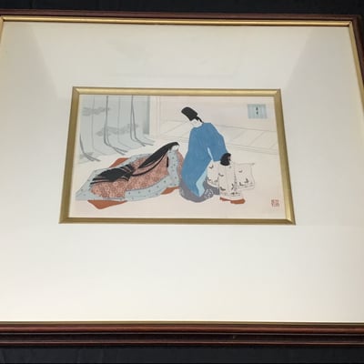 Ebina Framed Woodblock Prints - Image 3 of 14